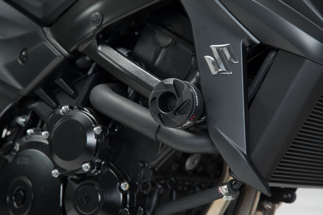 Frame slider kit - Black. Yamaha MT-03 (16-)/Suzuki GSX-S750 (17-). SW-Motech