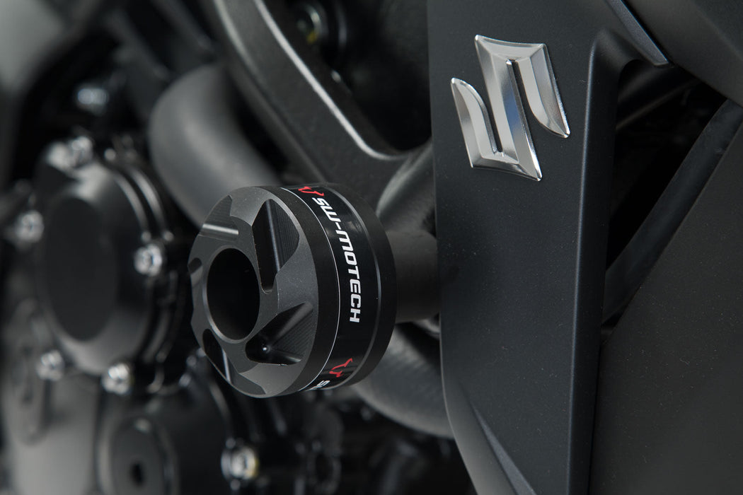 Frame slider kit - Black. Yamaha MT-03 (16-)/Suzuki GSX-S750 (17-). SW-Motech