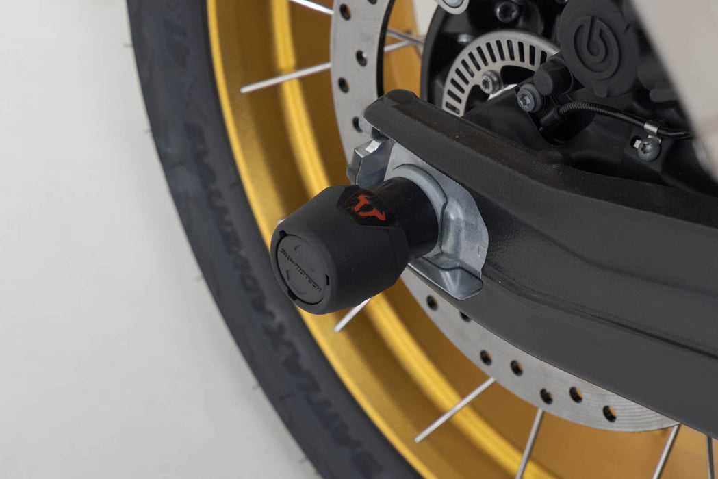 Slider set for rear axle - Black. BMW models, Honda CBR1000RR-R. SW-Motech