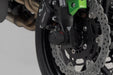Slider set for front axle - Black. Kawasaki Versys 650 (07-09) / (14-). SW-Motech