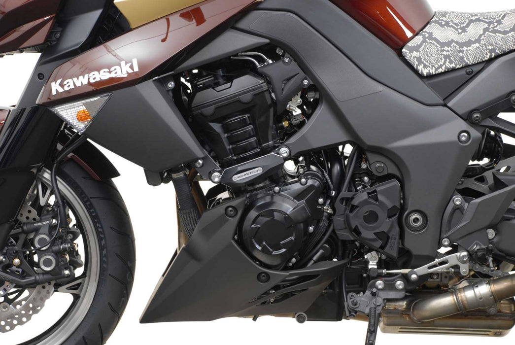 Frame slider kit - Black. Kawasaki Z 1000 (10-). SW-Motech