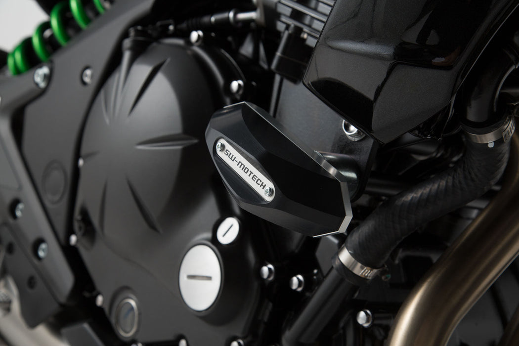 Frame slider kit - Black. Kawasaki ER-6n (11-17). SW-Motech