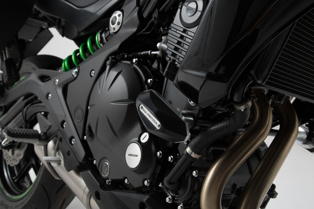 Frame slider kit - Black. Kawasaki ER-6n (11-17). SW-Motech