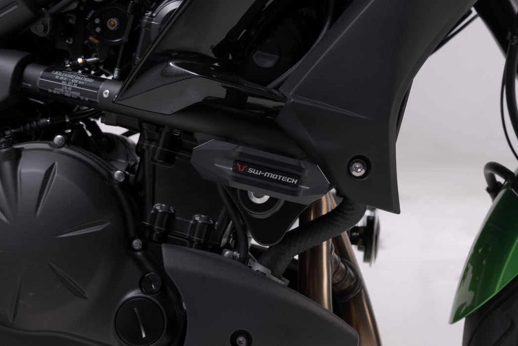 Frame slider kit - Black. Kawasaki Versys 650 (14-21). SW-Motech