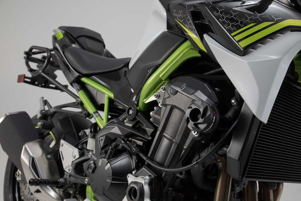 Frame slider kit - Black. Kawasaki Z900 models (16-). SW-Motech