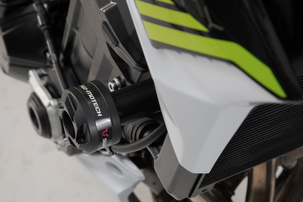 Frame slider kit - Black. Kawasaki Z900 models (16-). SW-Motech