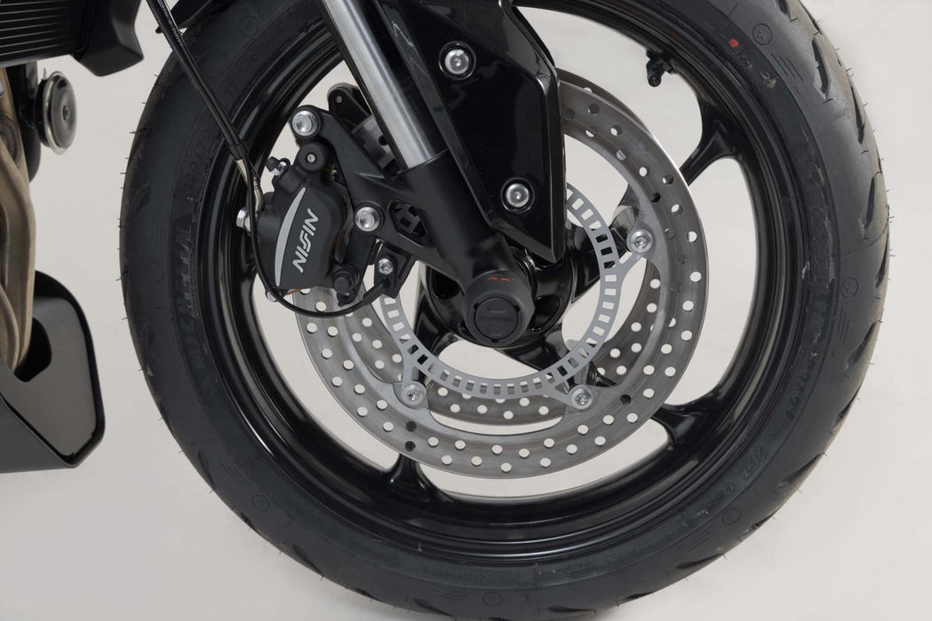 Slider set for front axle - Black. Street Triple/Daytona/Tiger 660/Trident. SW-Motech