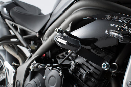 Frame slider kit - Black. Triumph Speed Triple 1050 (10-). SW-Motech