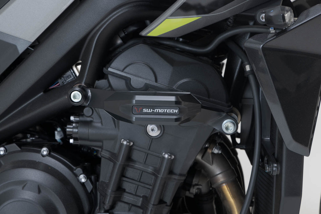 Frame slider kit - Black. Triumph Street Triple (12-) / Rx (15-). SW-Motech
