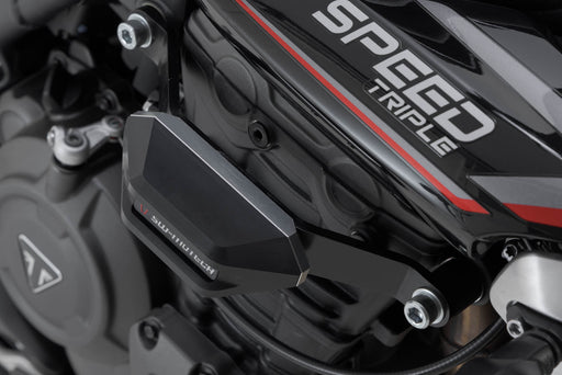 Frame slider kit - Black. Triumph Speed Triple 1200 RS (21-). SW-Motech
