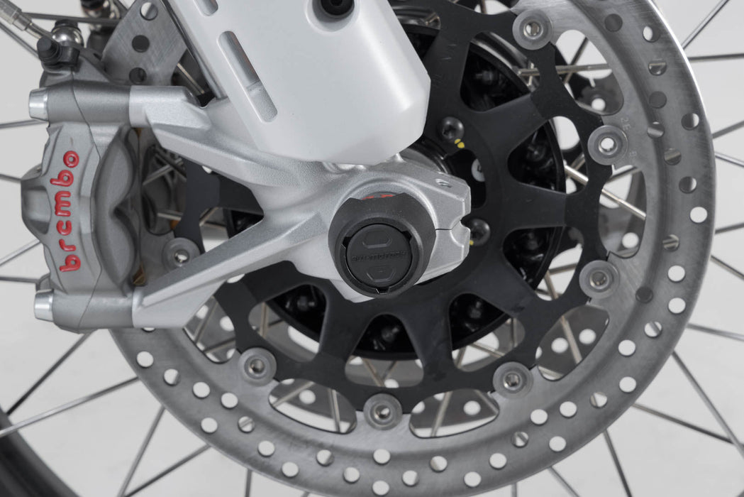 Slider set for front axle - Black. Ducati models. SW-Motech