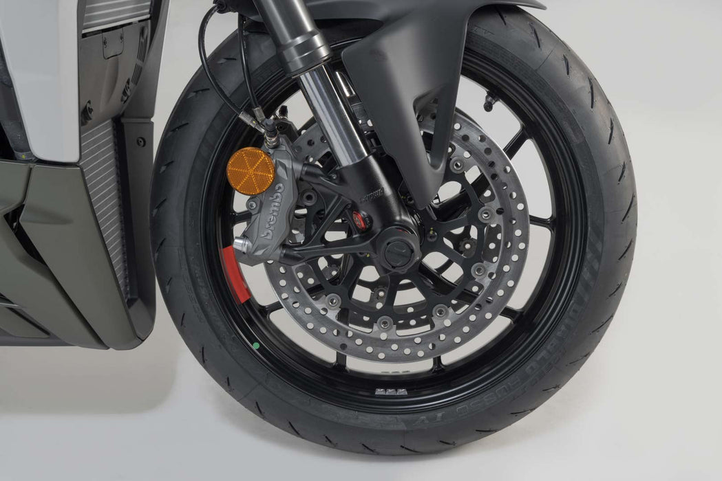 Slider set for front axle - Black. Ducati models (14-). SW-Motech