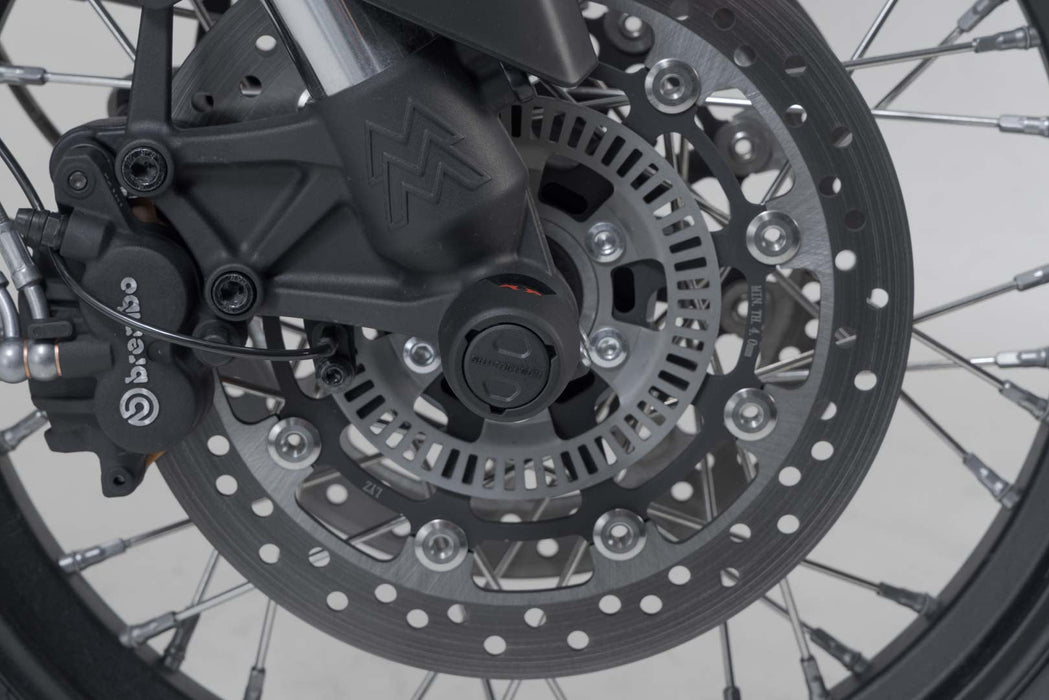 Slider set for front axle - Black. Moto Morini X-Cape 650 (21-). SW-Motech