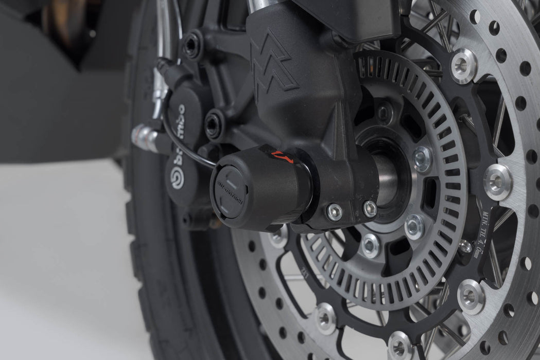 Slider set for front axle - Black. Moto Morini X-Cape 650 (21-). SW-Motech