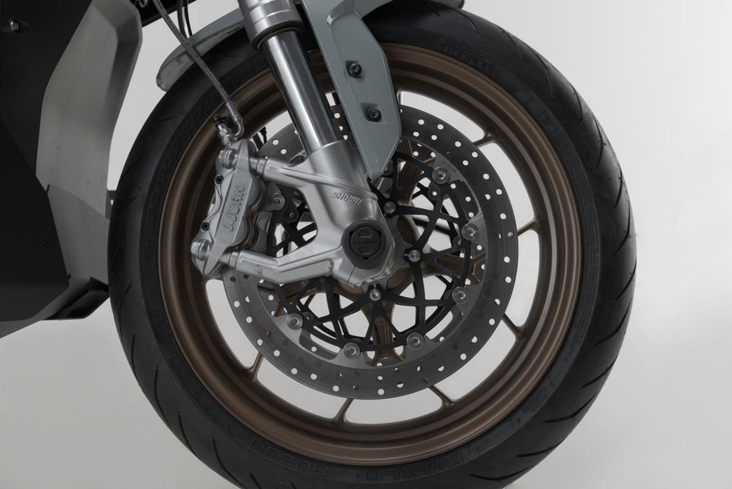 Slider set for front axle - Black. Zero SR/F (19-). SW-Motech