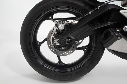Slider set for rear axle - Black. YZF-R1 (15-), MT-10/SP (16-), Niken (22-). SW-Motech