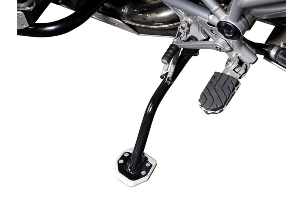 Extension for side stand foot - Black/Silver. BMW R1200GS / R1200GS Adventure. SW-Motech