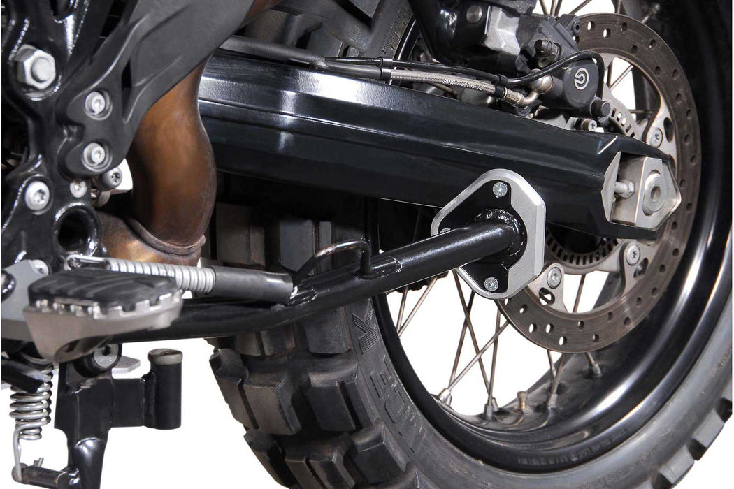 Extension for side stand foot - Black/Silver. BMW F 800 GS/Adv, Husqvarna TR650. SW-Motech