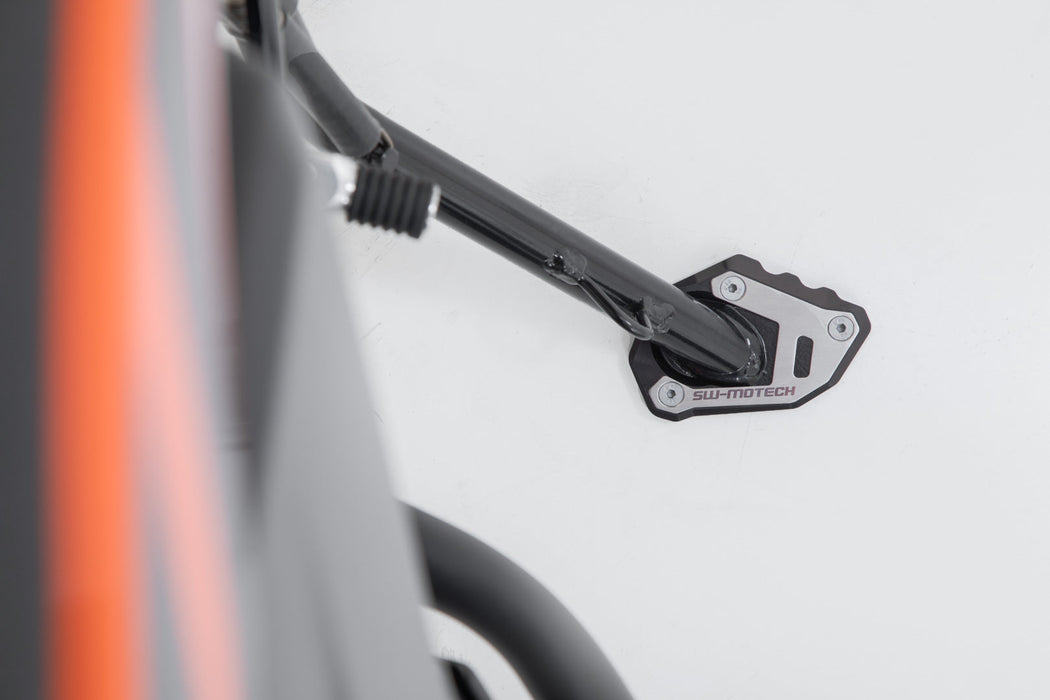Extension for side stand foot - Black/Silver. KTM / Husqvarna models. SW-Motech