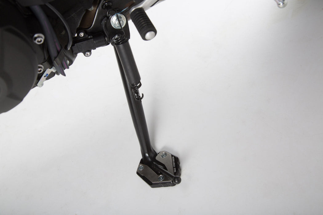 Extension for side stand foot - Black/Silver. Yamaha MT-09 Tracer, XSR900/Abarth. SW-Motech