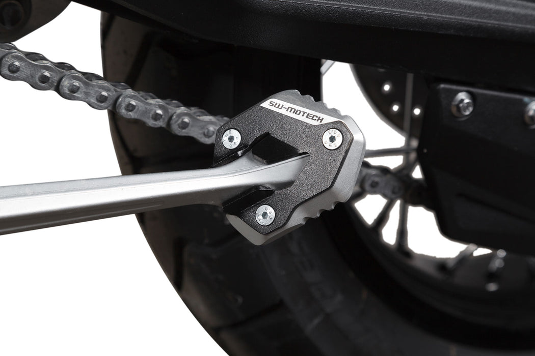 Extension for side stand foot - Black/Silver. Triumph Tiger 800 models (10-17). SW-Motech