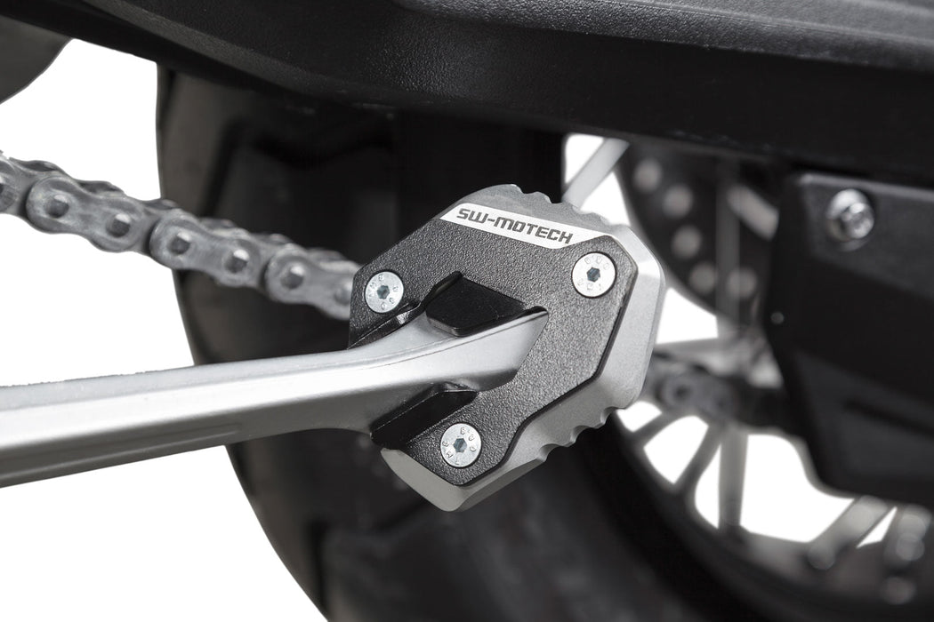 Extension for side stand foot - Black/Silver. Triumph Tiger 800 models (10-17). SW-Motech
