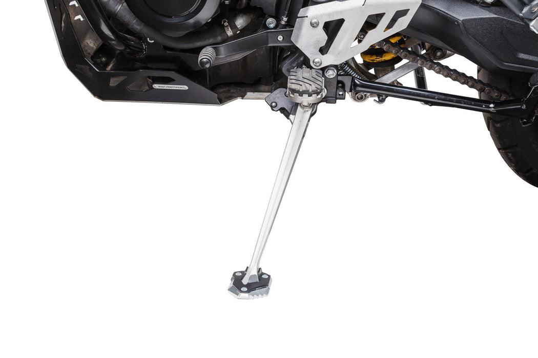 Extension for side stand foot - Black/Silver. Triumph Tiger 800 models (10-17). SW-Motech