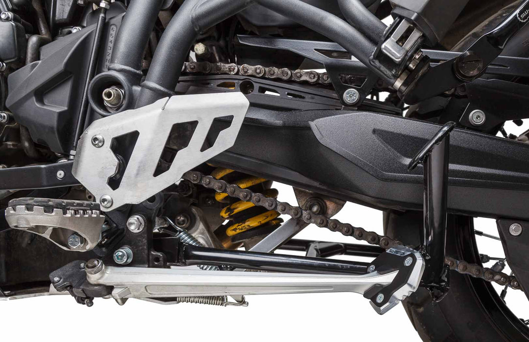 Extension for side stand foot - Black/Silver. Triumph Tiger 800 models (10-17). SW-Motech