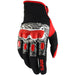 100% Derestricted Black/White/Red Gloves 100 Percent