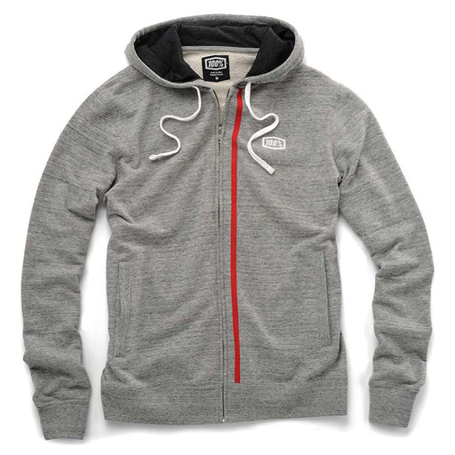 100% Drew Grey Zip Hoodie 100 Percent