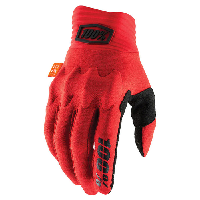 100% Cognito Fluo Red/Black Gloves 100 Percent