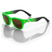 100% Atsuta Sunglasses Neon Green 100 Percent
