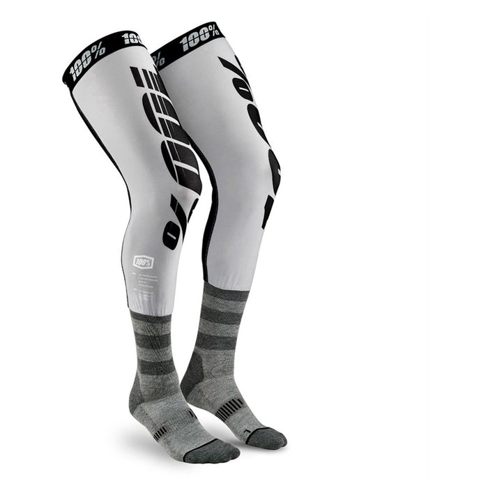 100% Rev Knee Brace Sock Grey 100 Percent