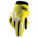 100% iTrack Neon Yellow Gloves 100 Percent