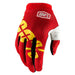 100% iTrack Fire Red/Yellow Gloves 100 Percent