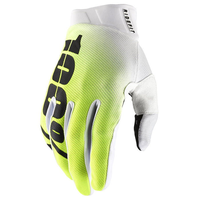 100% Ridefit Korp Yellow Gloves