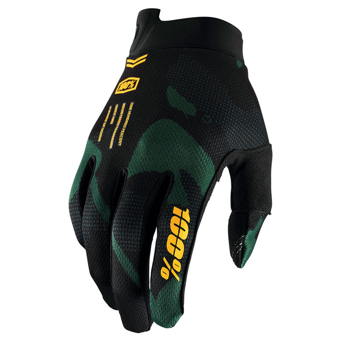 100% iTrack Sentinel Black Youth Gloves 100 Percent