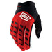 100% Airmatic Red/Black Youth Gloves 100 Percent