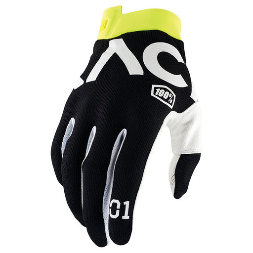 100% iTrack RACR Black Gloves 100 Percent