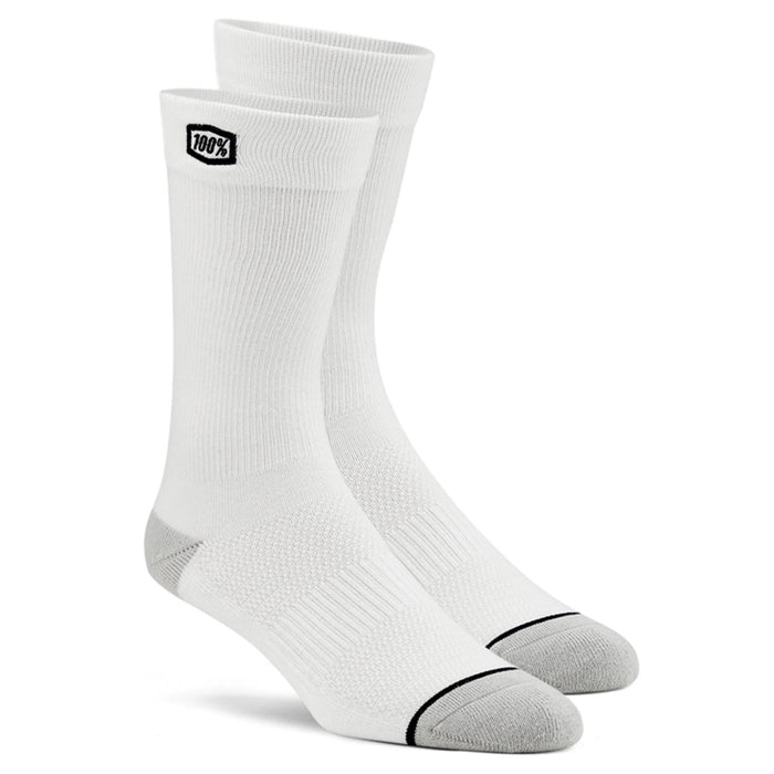 100% Solid Casual White Socks 100 Percent