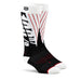 100% Torque Comfort Black/White Moto Socks 100 Percent