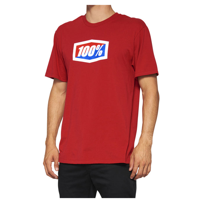 100% Official Red T-Shirt 100 Percent
