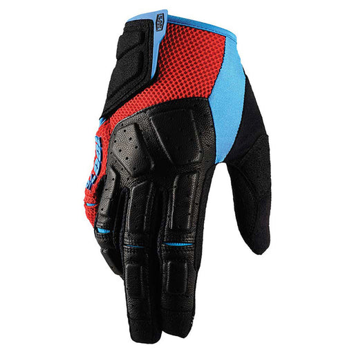 100% Simi MTB Red/Cyan Gloves 100 Percent