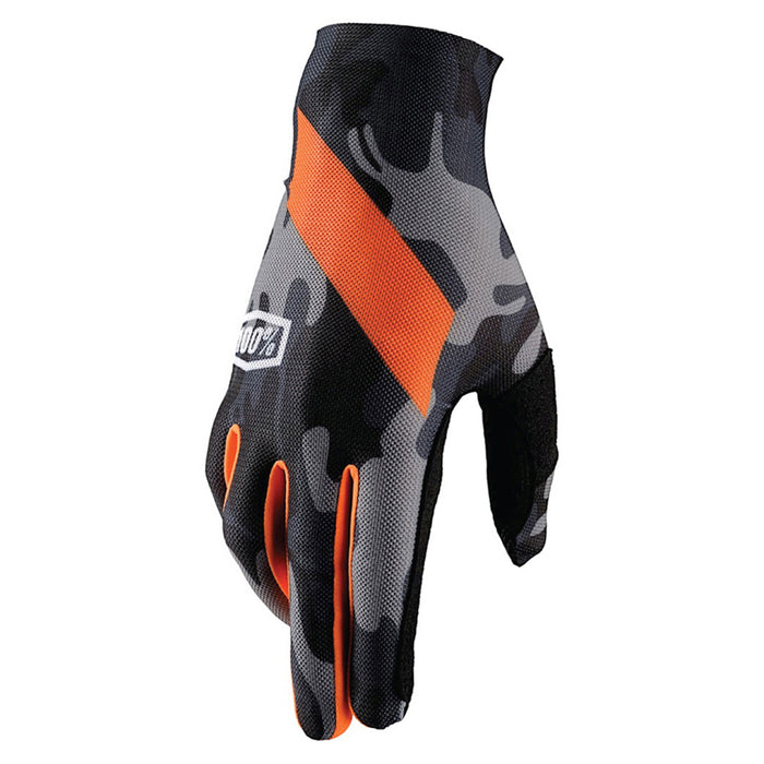 100% Celium Black/Camo Gloves 100 Percent