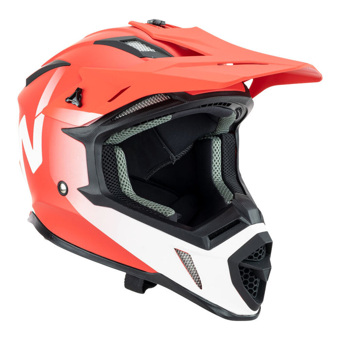 Nitro MX760 Satin Red and White Helmet M