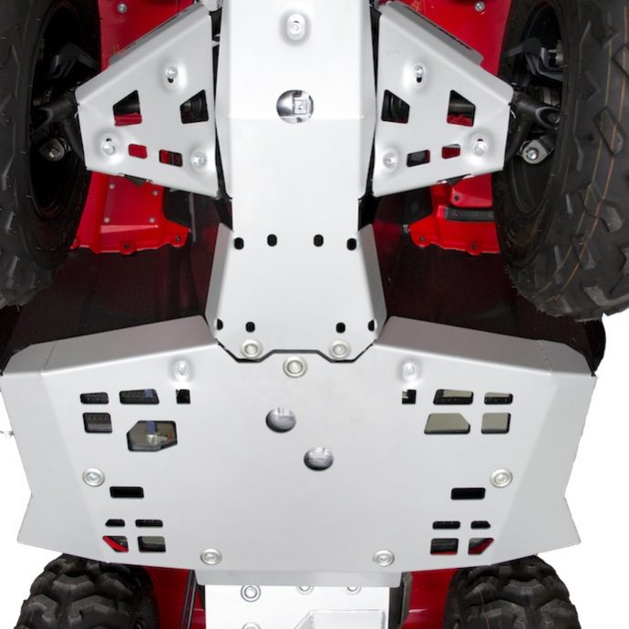 Aussie Powersports Fixed Axle Skid Plate Kit for Honda TRX420/TRX500