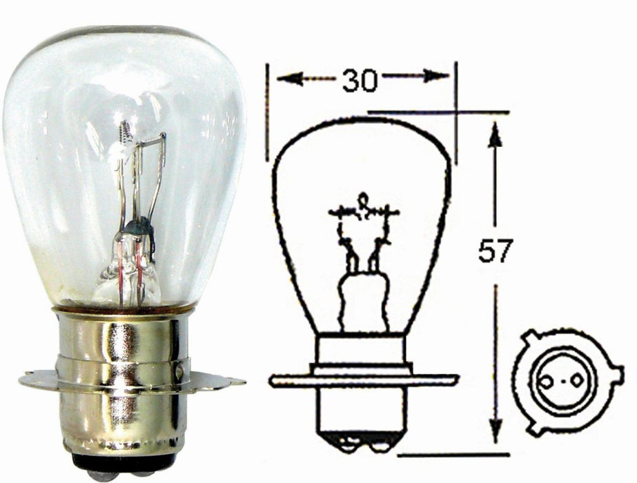 MCS H Light Bulb 3 Pin 6V 25/25(10/Box)