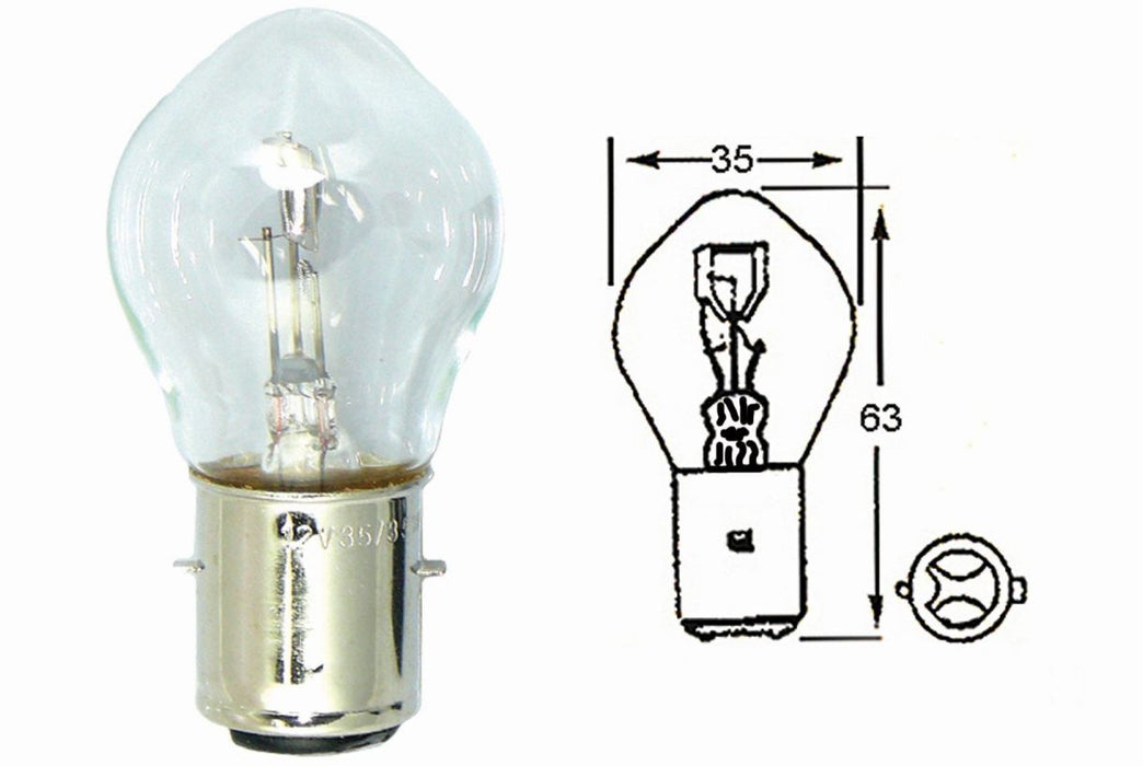 MCS H Light Bulb 12V 35/35 Euro Base(10/Box)