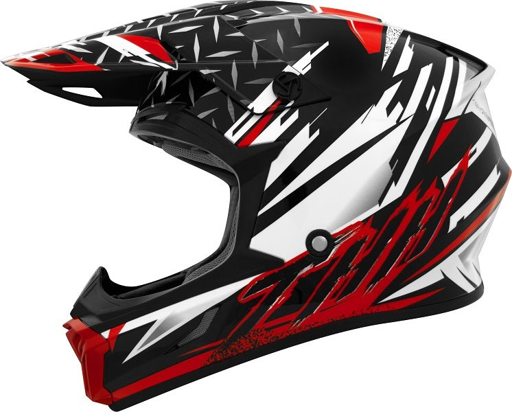 THH T710X Assault Matte White and Red Youth Helmet
