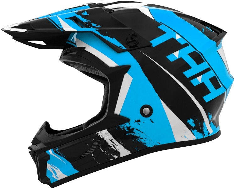THH T710X Rage Black and Blue Youth Helmet